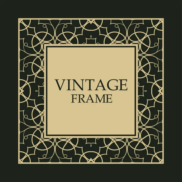 Cadre décoratif vintage — Image vectorielle