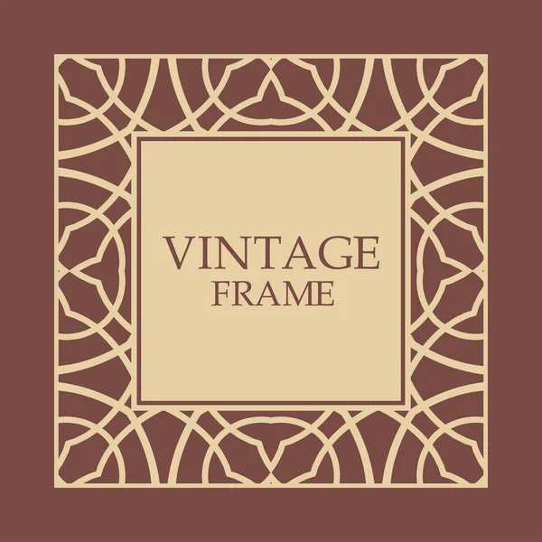 Cadre décoratif vintage — Image vectorielle