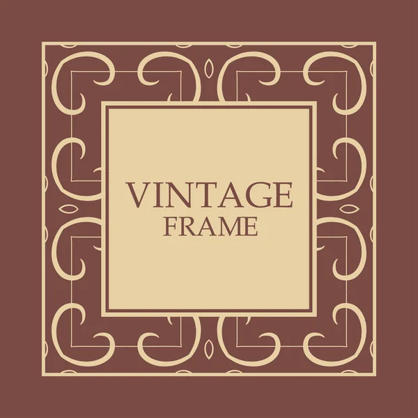 Cadre décoratif vintage — Image vectorielle