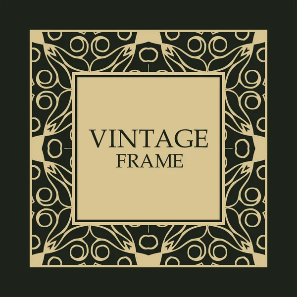 Cadre décoratif vintage — Image vectorielle