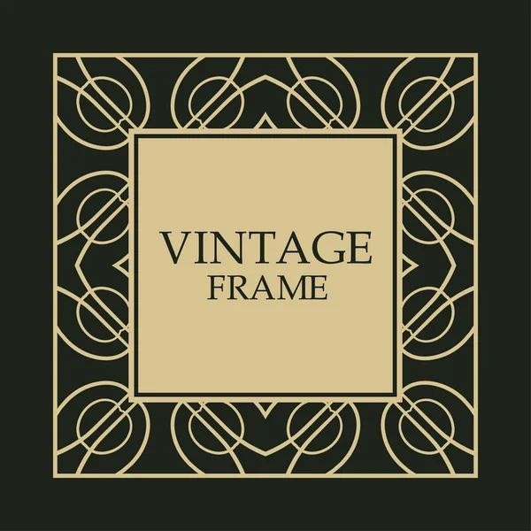 Cornice decorativa vintage — Vettoriale Stock