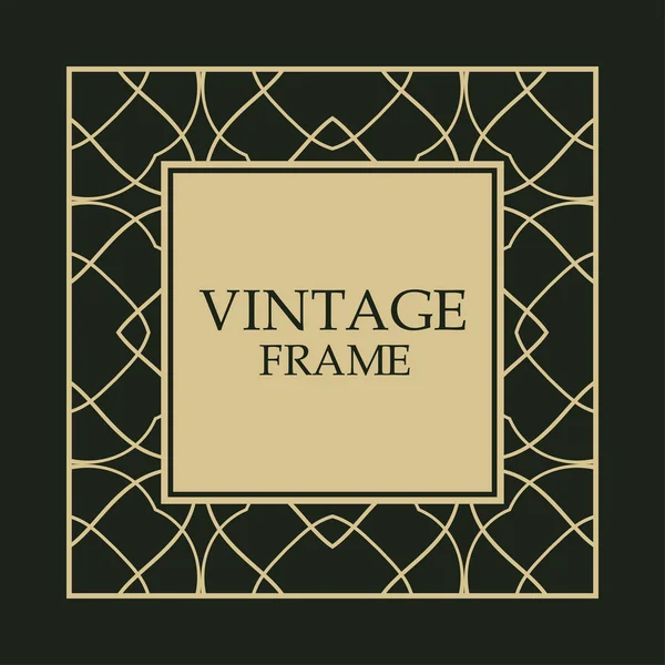 Vintage decorative frame — Stock Vector