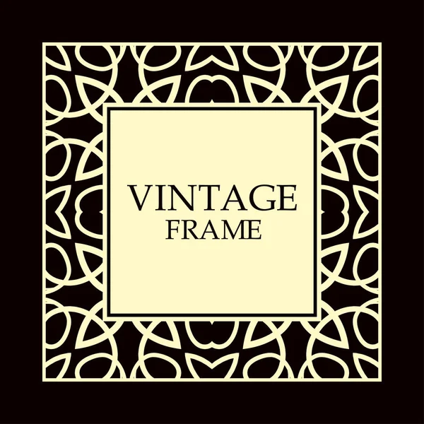 Cadre décoratif vintage — Image vectorielle