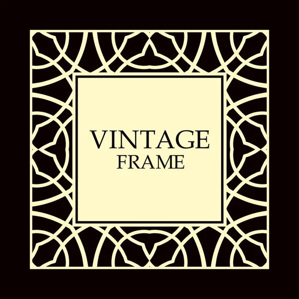 Vintage decorative frame — Stock Vector