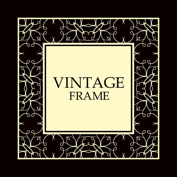 Cadre décoratif vintage — Image vectorielle