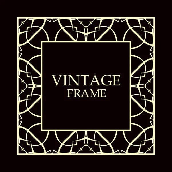 Vintage decorative frame — Stock Vector
