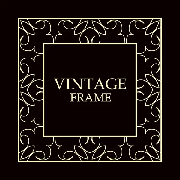 Vintage decorative frame Stock Illustration