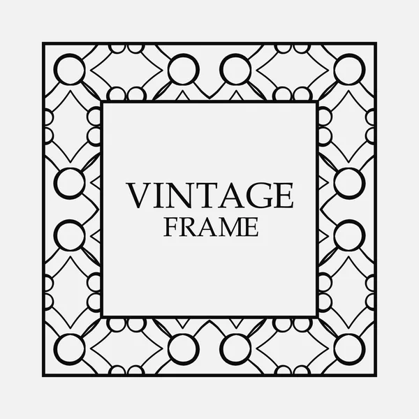 Cadre décoratif vintage — Image vectorielle