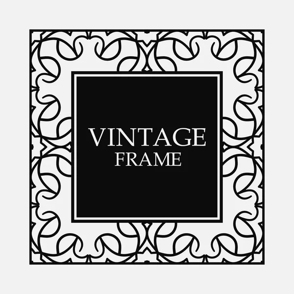 Cadre décoratif vintage — Image vectorielle