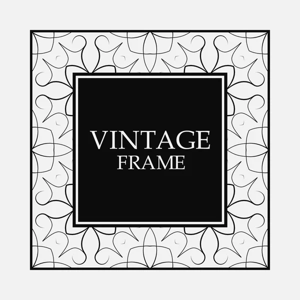 Vintage decorative frame — Stock Vector