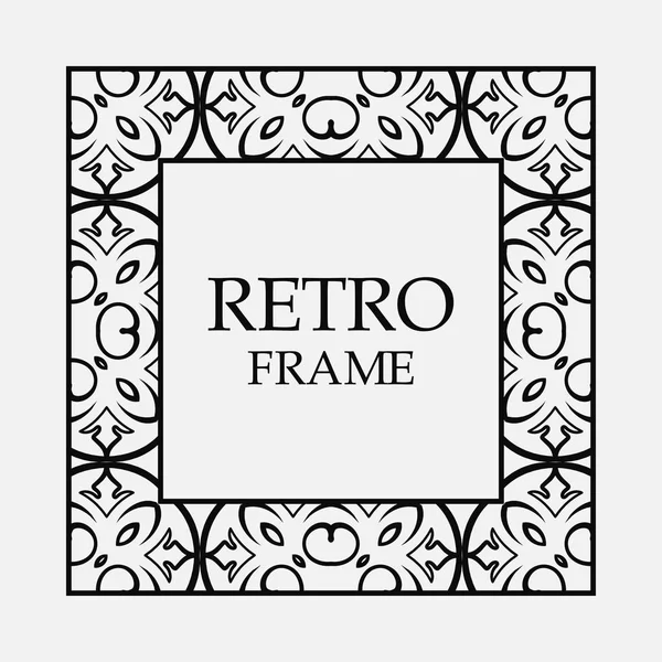 Vintage dekorativer Rahmen — Stockvektor