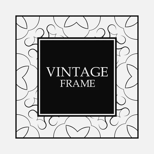 Vintage decorative frame — Stock Vector