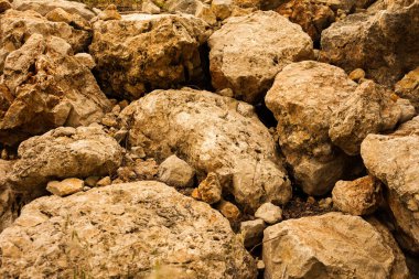 Farklı boyutlardaki taşların dokusunu.