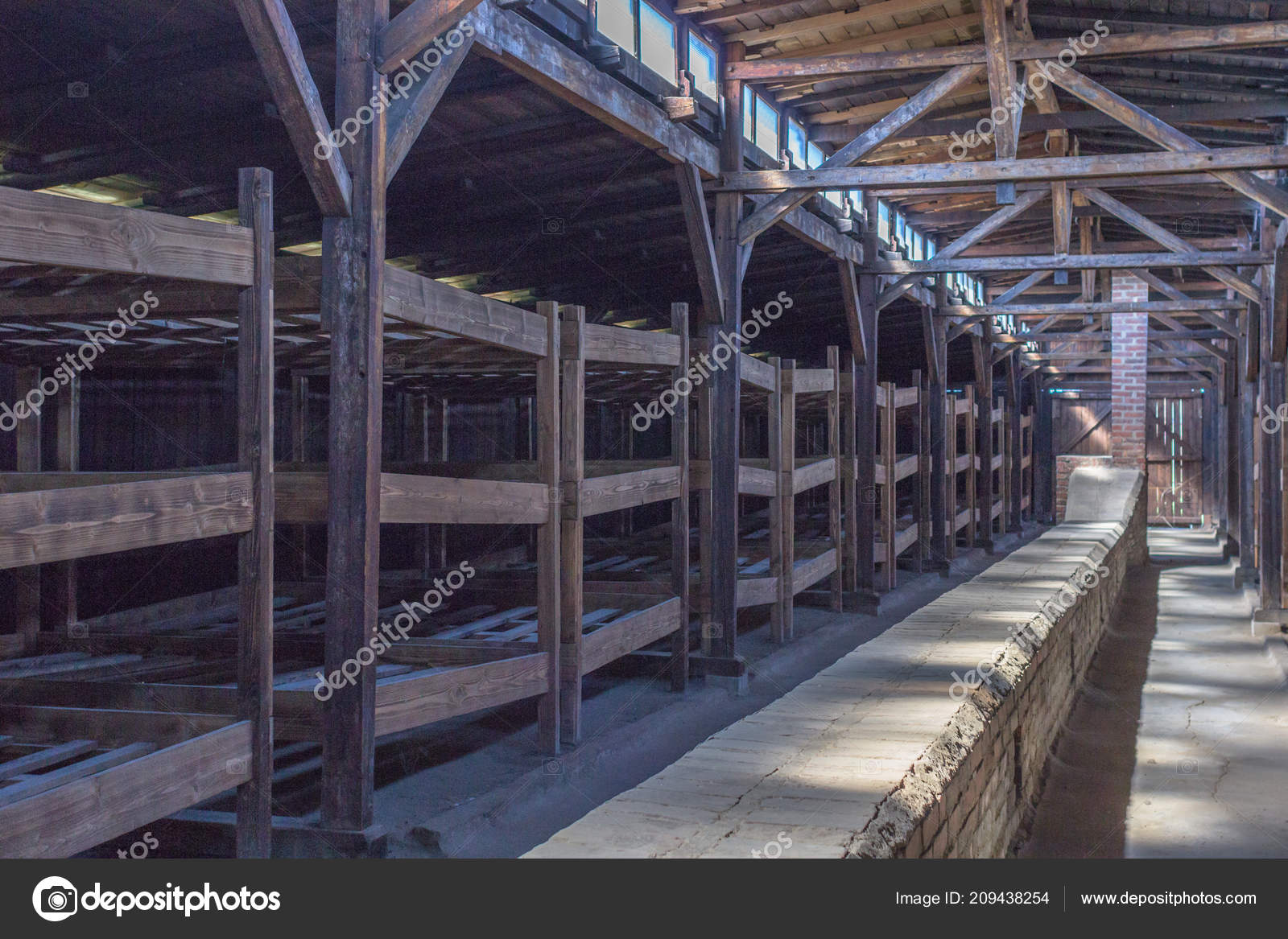 Stalls Barracks Concentration Camp Auschwitz Birkenau Auschwitz