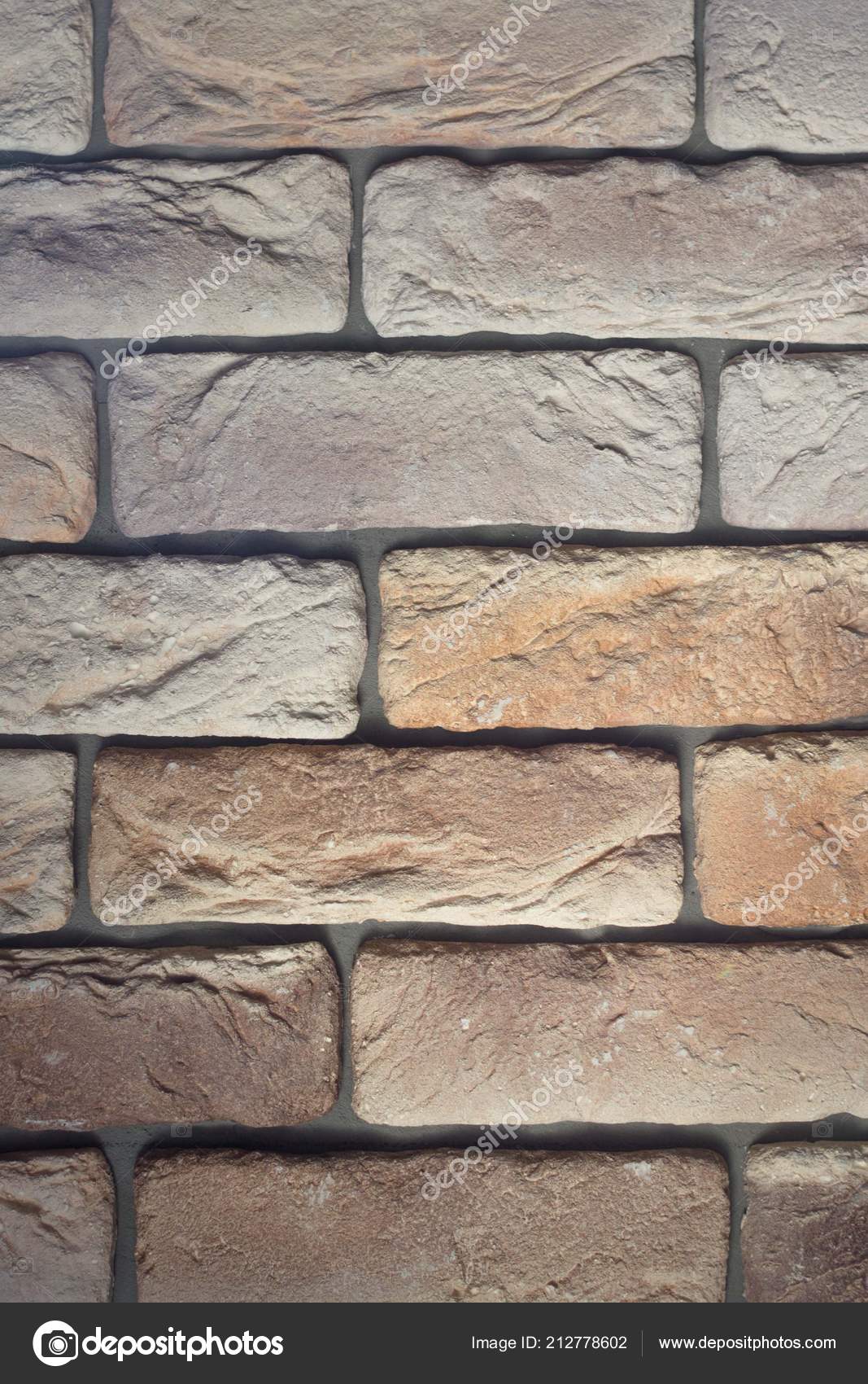 Brick Background Interior Loft Style Construction Interior