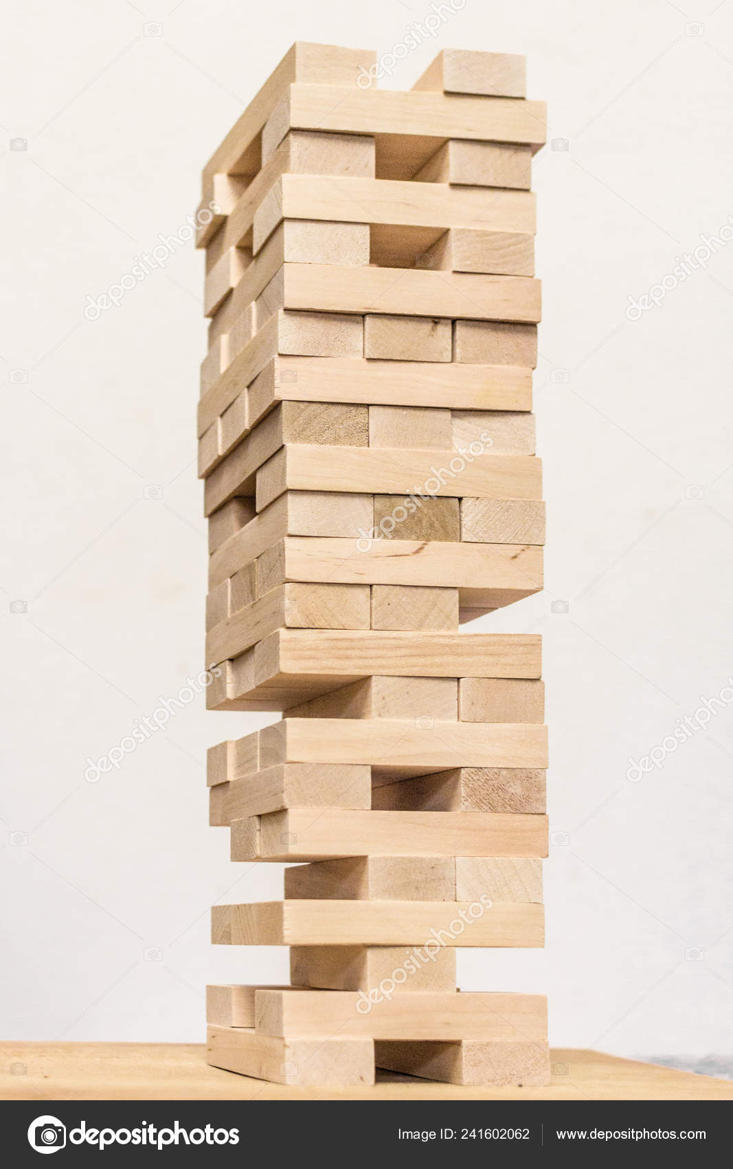 jenga wooden blocks