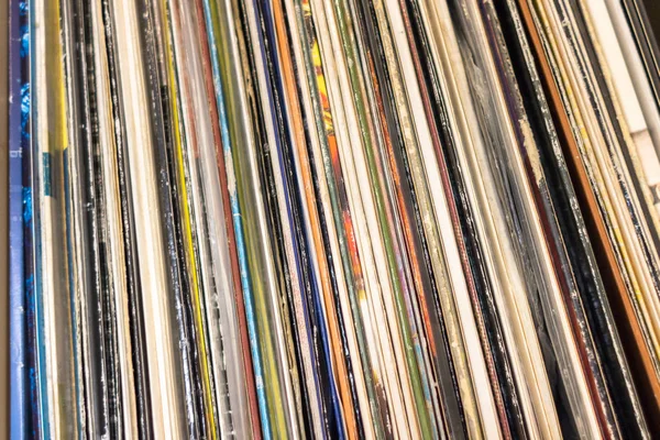 Vinyl Record Muziek Een Vintage Audio Drager Albums Van Muziek — Stockfoto