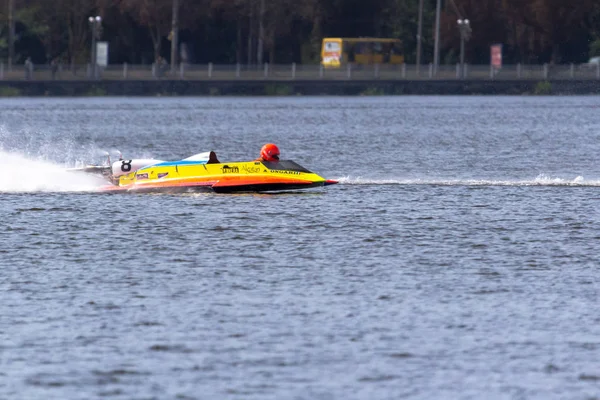 特诺皮尔 乌克兰 2019特诺皮尔水电Gp 2019 世界摩托艇锦标赛 125 250和F 500类水上公式 摩托艇比赛 速度竞争 — 图库照片