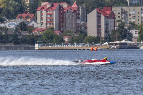 Тернополь Украина 2019Ternopil Hydro 2019 Чемпионат Мира Моторным Лодкам Формула — стоковое фото