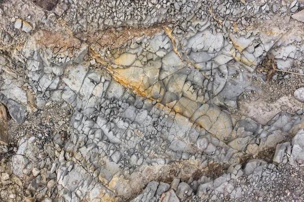 Concrete Background Cracked Asphalt Broken Surface Grunge Style Stone Texture — Stock Photo, Image