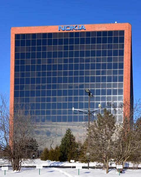 Каната Канада Января 2019 Года Здание Nokia Марч Роуд Пределами — стоковое фото