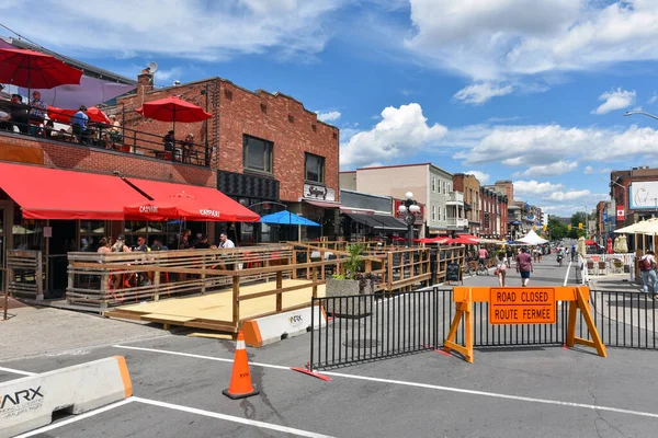 Ottawa Canada Luglio 2020 Con Ontario Solo Patio Pranzo Non — Foto Stock