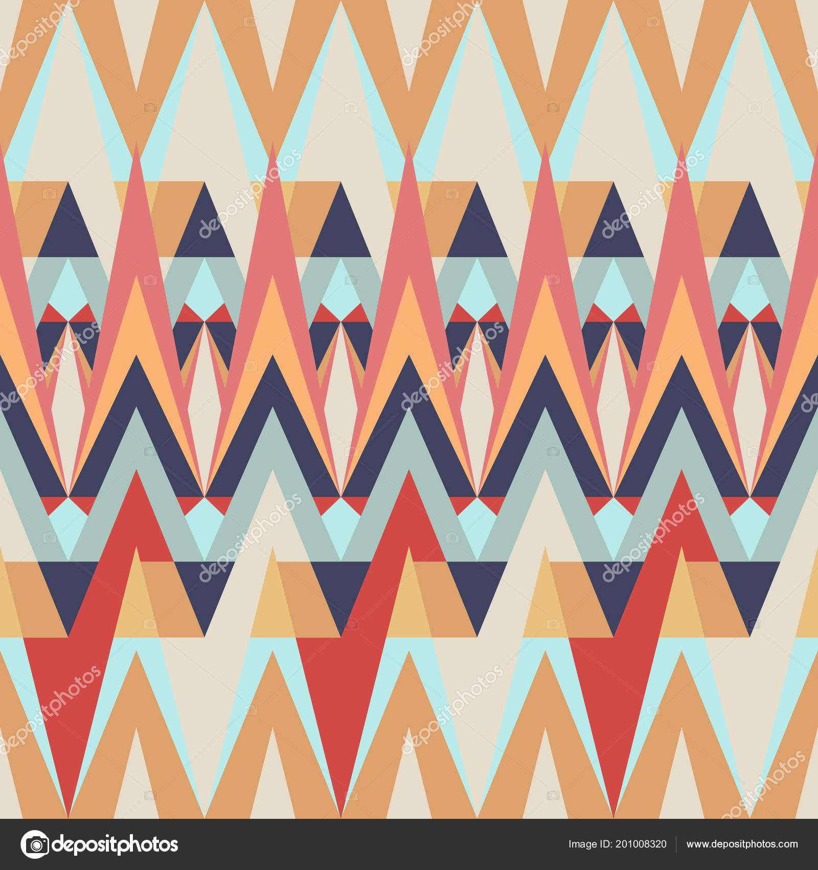Abstract Vector Geometric Pattern Pastel Colors Fabric Design Vector Image By C Mashakotscur Vector Stock 201008320