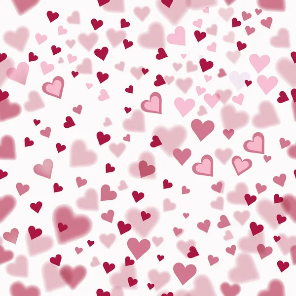 情人节快乐粉红图案与心 完美的度假设计和包装 向量例证 — 图库矢量图片