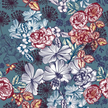 Moda el çekilmiş oyulmuş desen Güllü