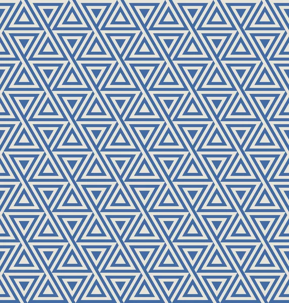 Triangle Seamless Pattern Blue Cream Colors — Stock Photo, Image