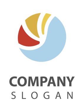 Deniz, kıyı, su ve kum logo tasarımı