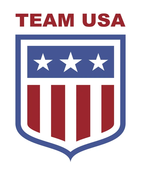 星条旗とのチーム米国シールド — ストック写真