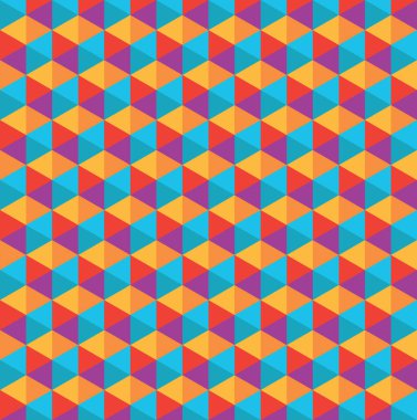 Renk çokgen vektör modern sorunsuz geometri desen