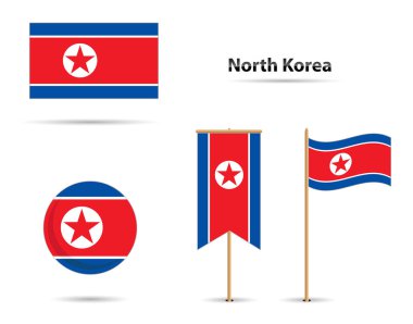 Kuzey Kore bayrakları kümesi