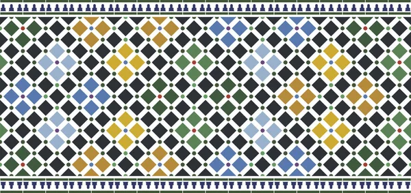 Стены Плитки Alhambra Дизайн — стоковый вектор