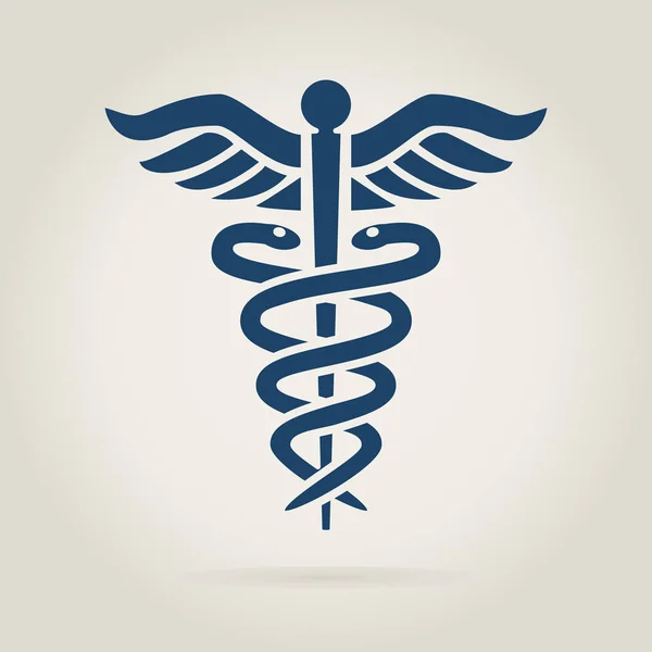 Símbolo médico Caduceus — Vector de stock