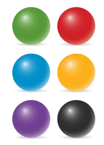 Kleur ballen — Stockvector