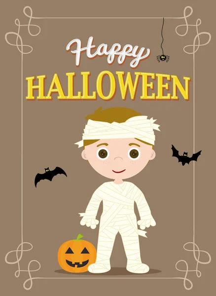 Halloween plakát mumie — Stockový vektor