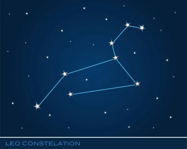 Constelación de Leo — Vector de stock