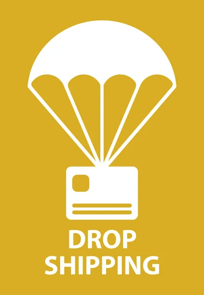 Envío de paracaídas — Vector de stock