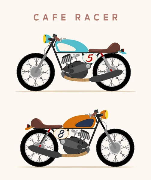 Vintage motorcykel — Stock vektor