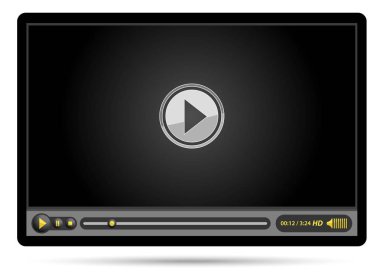 siyah video oynatıcı