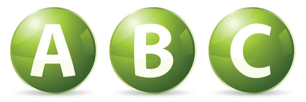ABC ikony — Wektor stockowy