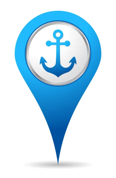 Location anchor icon — Stock Vector