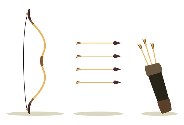弓箭和表壳 — 图库矢量图片