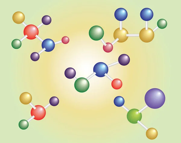 Átomos — Vetor de Stock