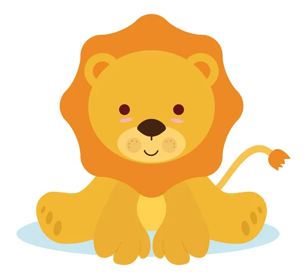Löwenbaby — Stockvektor