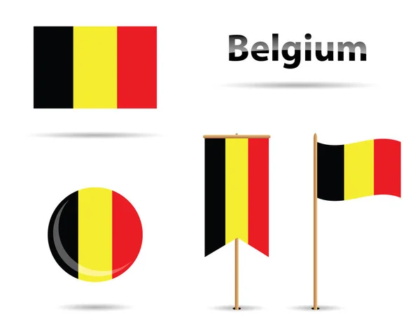 Belgie příznaky — Stockový vektor