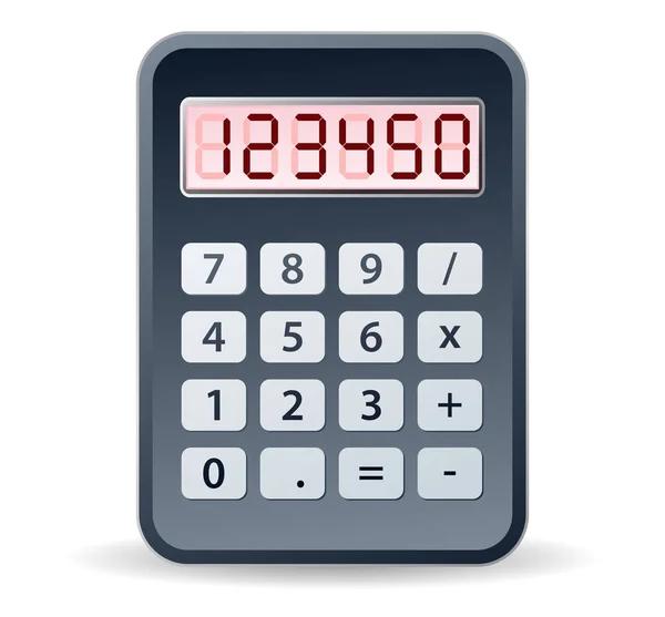 Black calculator — Stock Vector