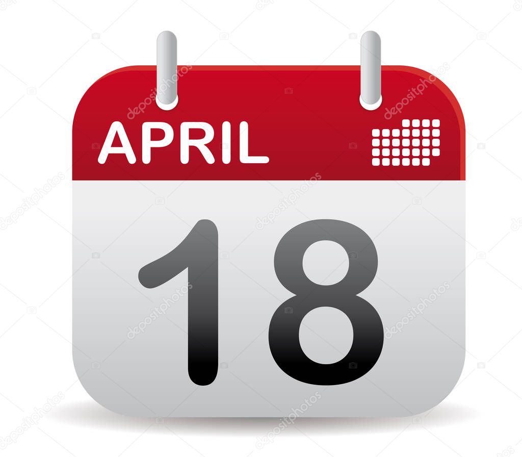 april calendar stand up